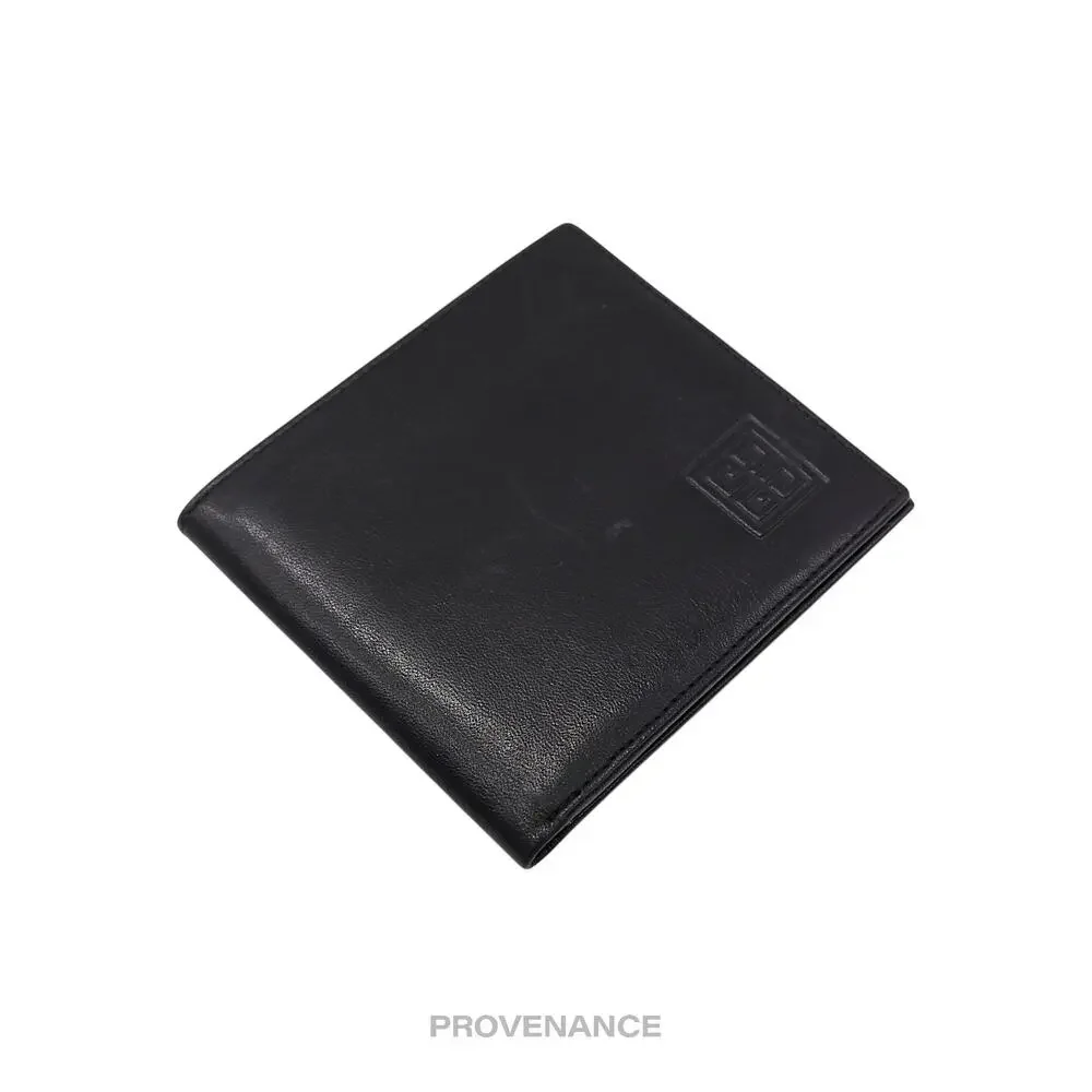 🔴 Givenchy 4G Logo 8CC Bifold Wallet - Monsieur Black Leather
